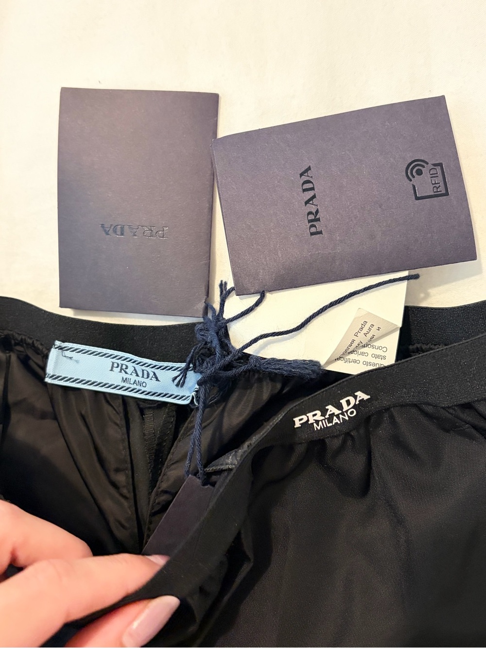 Prada Black Satin Trousers - Picture 6 of 7